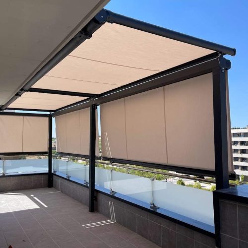 Toldo plano veranda 2