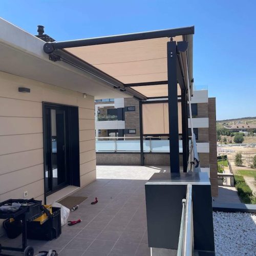 Toldo plano veranda 3