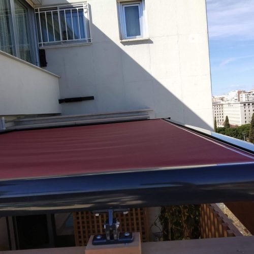 Toldo plano veranda 6